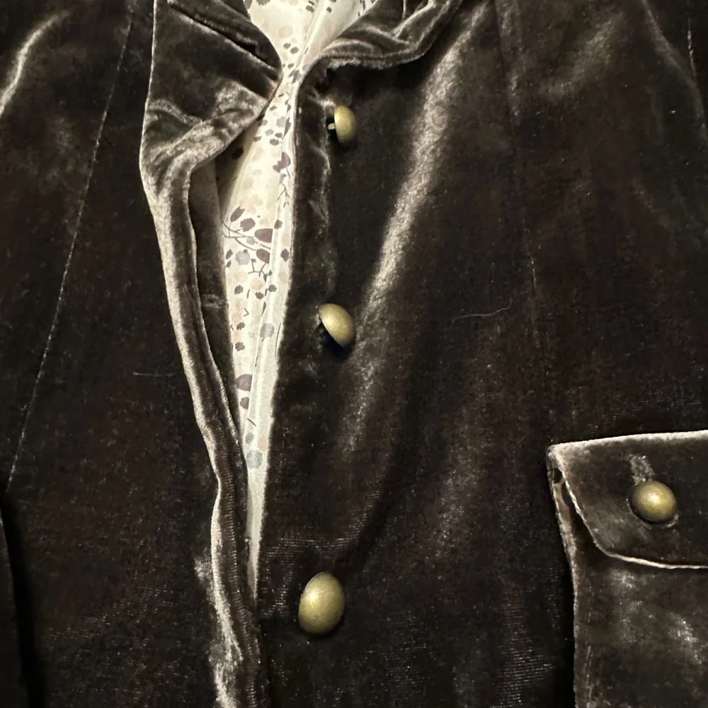 Elliott Lauren Brown Velvet Blazer - Picture 4 of 6